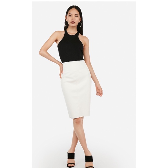 Express Dresses & Skirts - Express Vegan Faux Leather Pencil Skirt